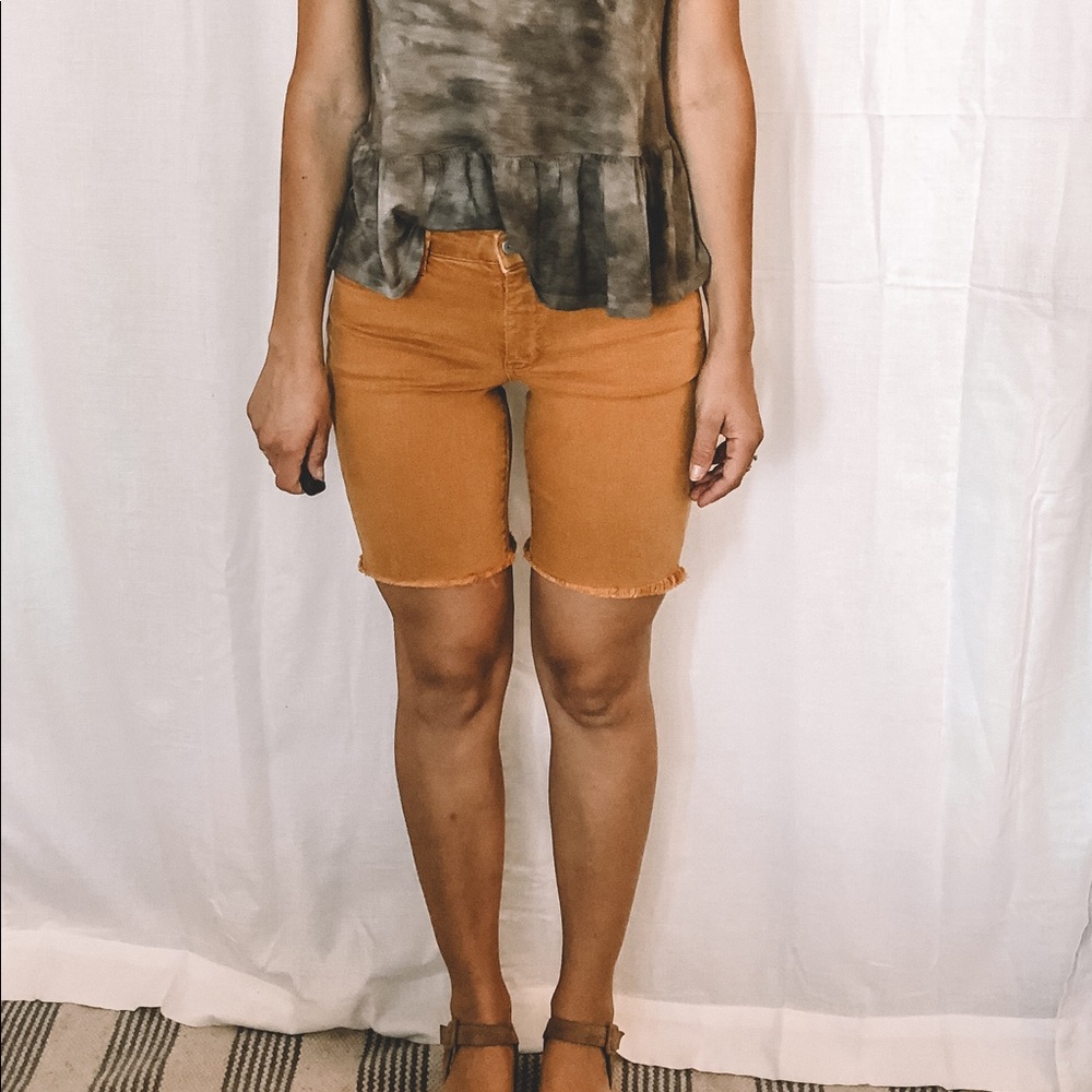 Anthropologie high rise slim shorts